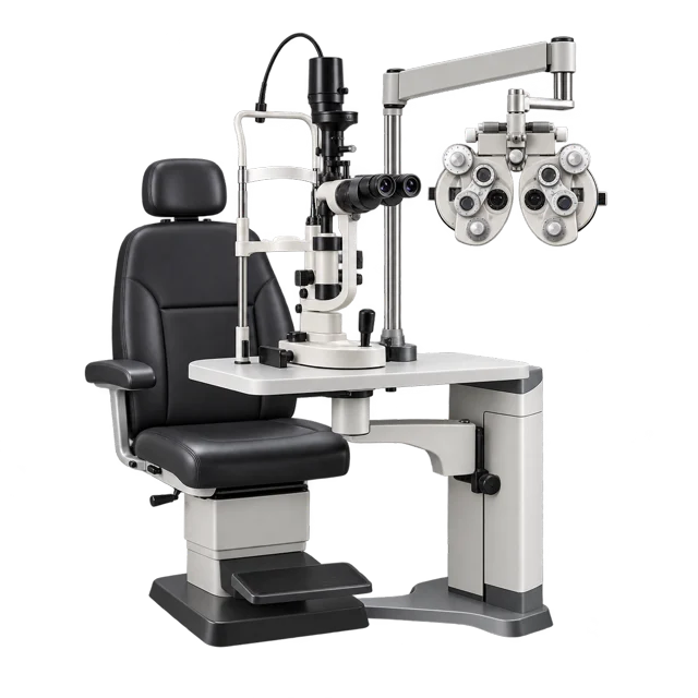 Ophthalmic slit lamp and phoropter system