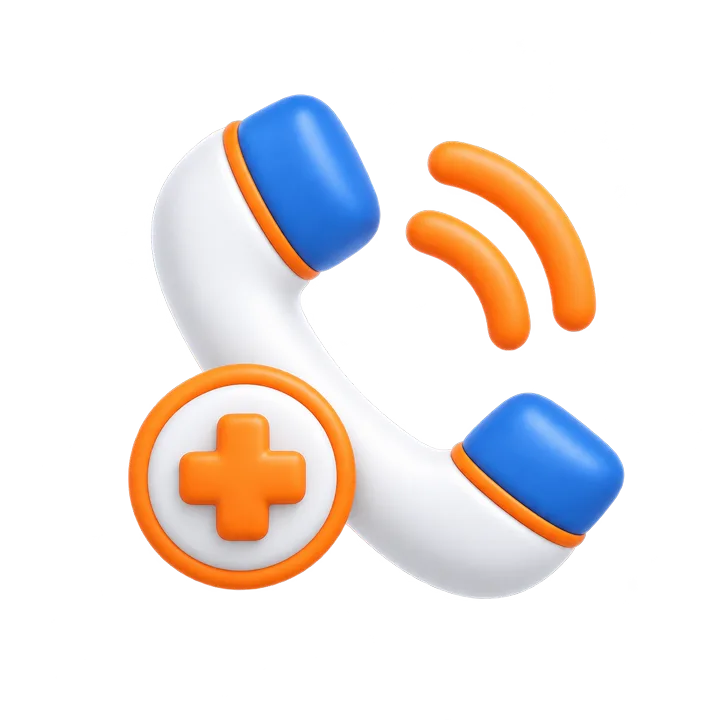 Illustration of a telephone call